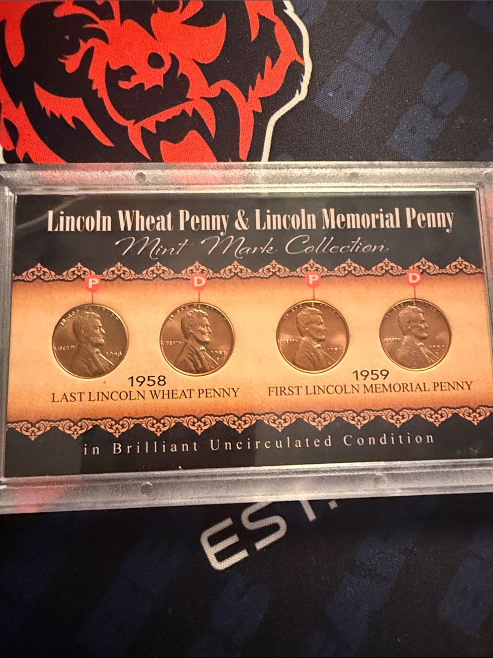 Wheat & Memorial Penny Mint Mark Collection - Copper Brown